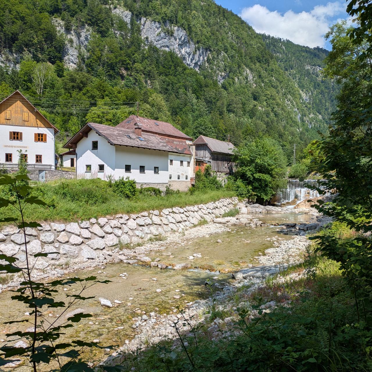 Blick ins Rindbachtal mit Rindbachmühle